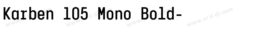 Karben 105 Mono Bold字体转换 Karben 105 Mono Bold字体转换